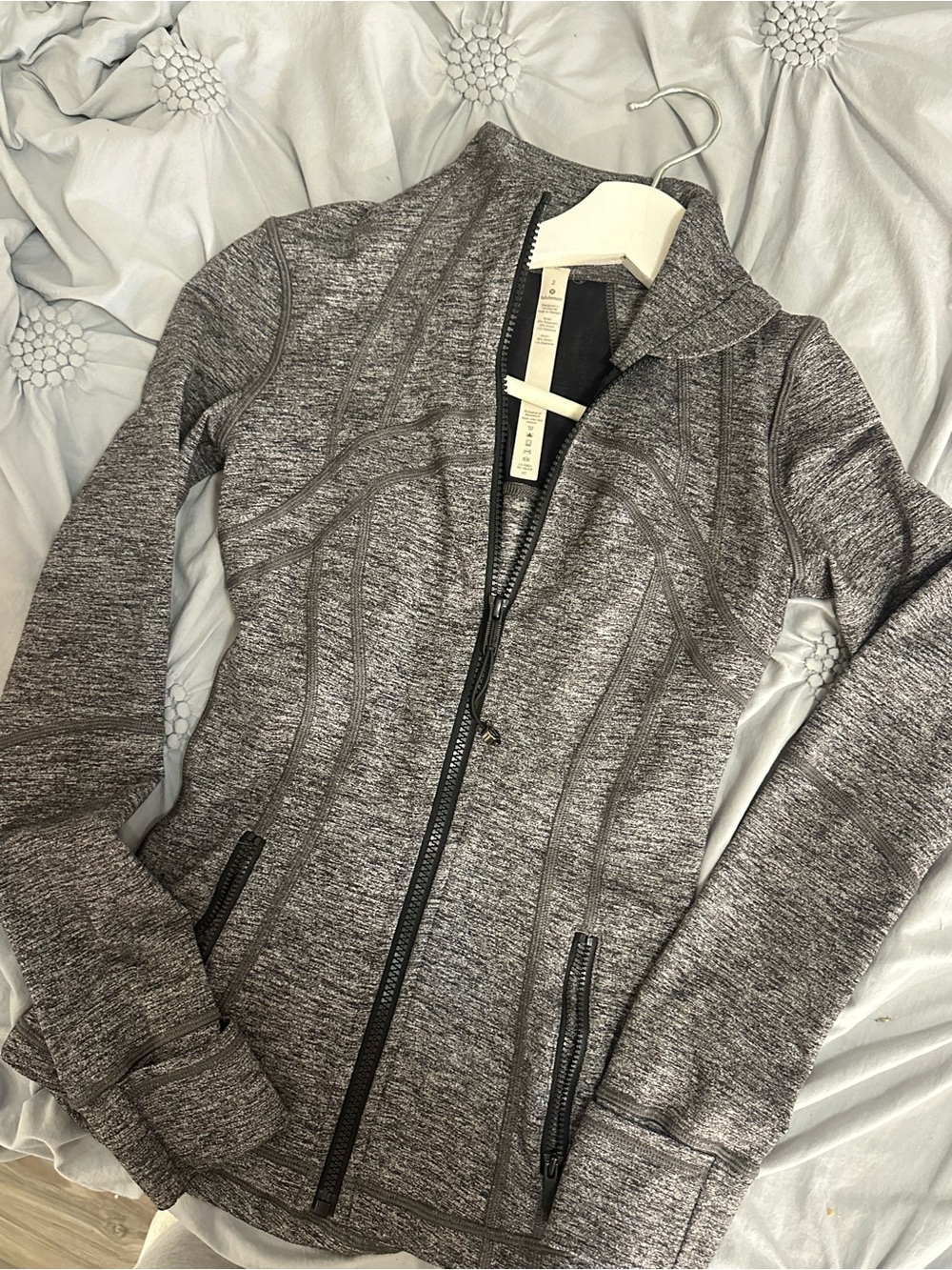Define Gray Heather Zip-Up Jacket - Picture 3 of 5